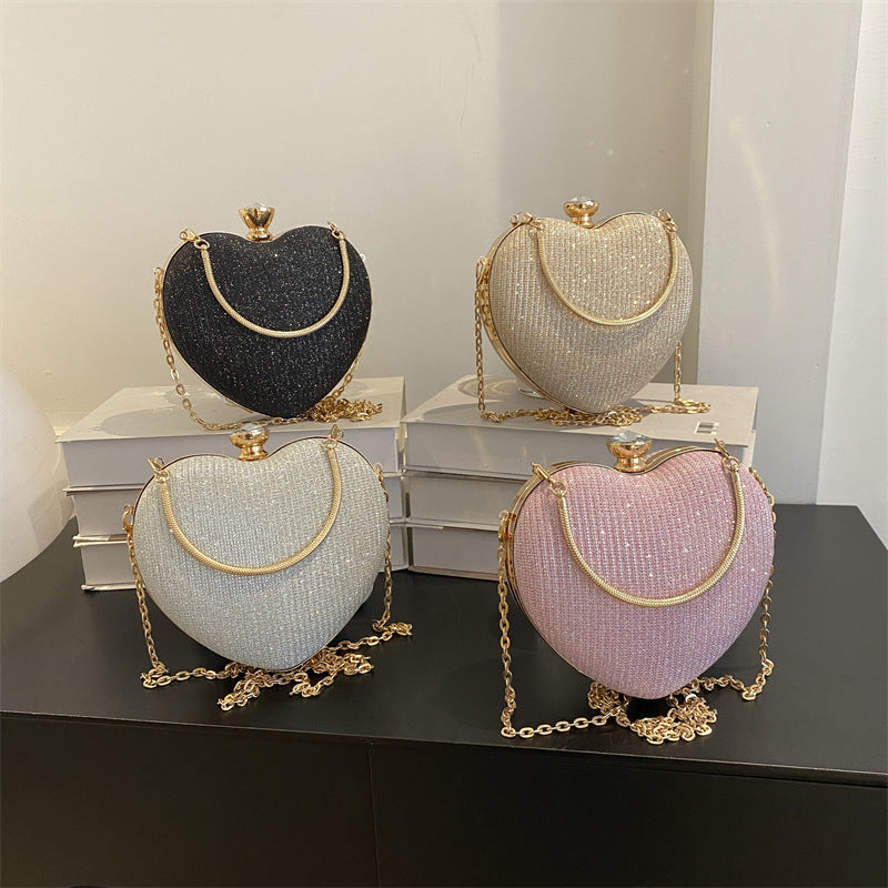 Banquet Bag Love Chain Shoulder Crossbody Handbag