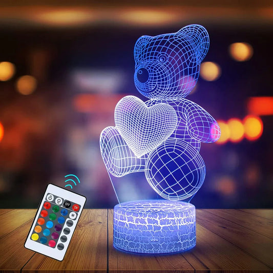 3D Lamp Acrylic USB LED Night Lights